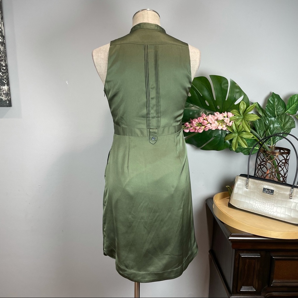 Banana Republic green olive cargo dress 0P Petite - Picture 8 of 12